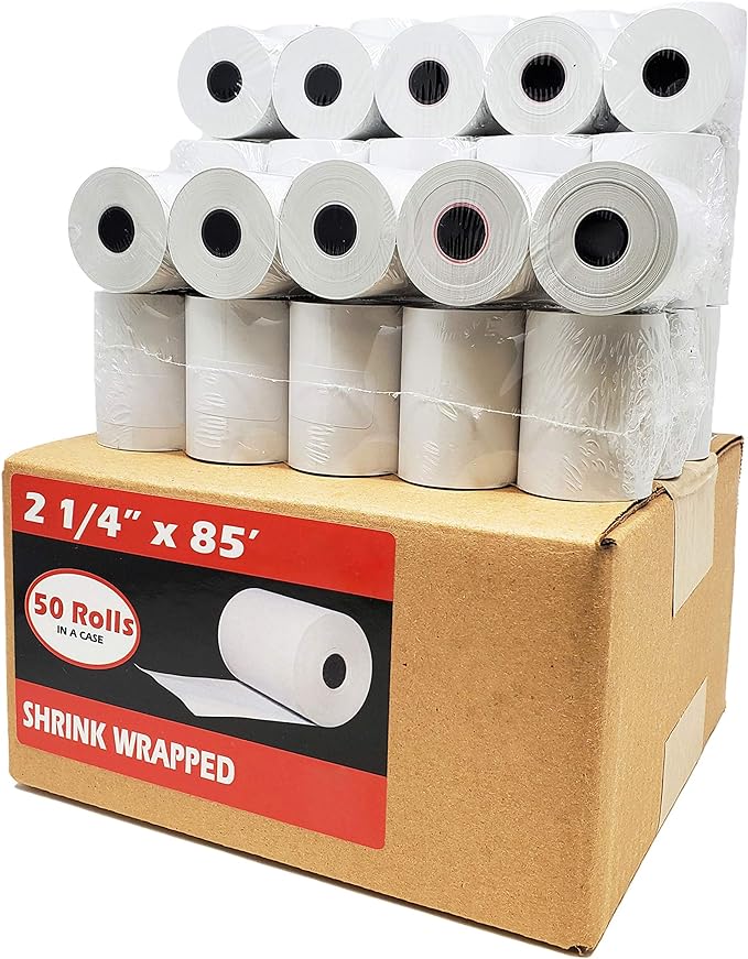 Thermal Paper Roll 2 1/4 x 080' - Pack with 10