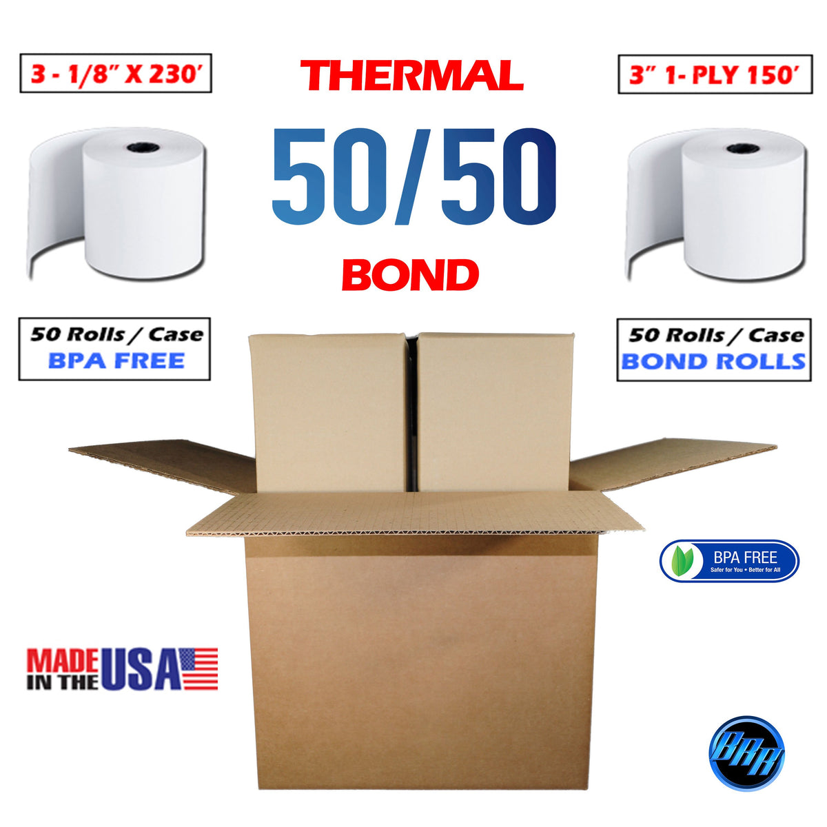 Cash Register Thermal Paper 1 Ply Bond Paper Rolls 150 Ft Combo cash-register-thermal-paper-1-ply-bond-paper-rolls-150-ft-combo