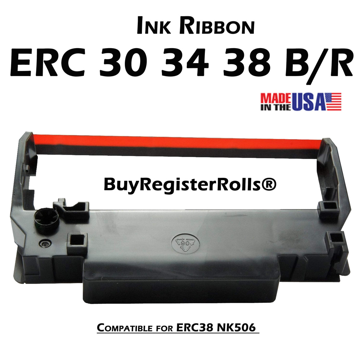 Epson ERC 30/34/38 Printer Ribbons - Black/Red