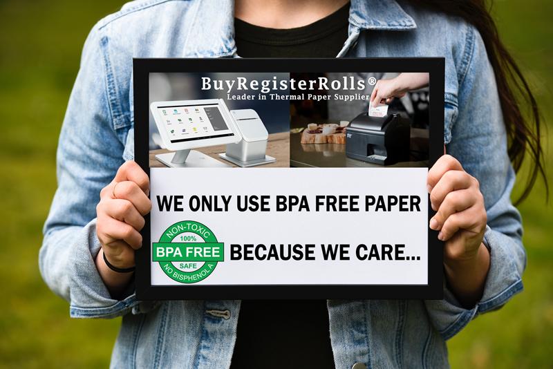 3 1/8 x 230' thermal receipt paper 50 rolls - BPA Free Paper - Compared to  Other Market Place StandardsBuyRegisterRolls®