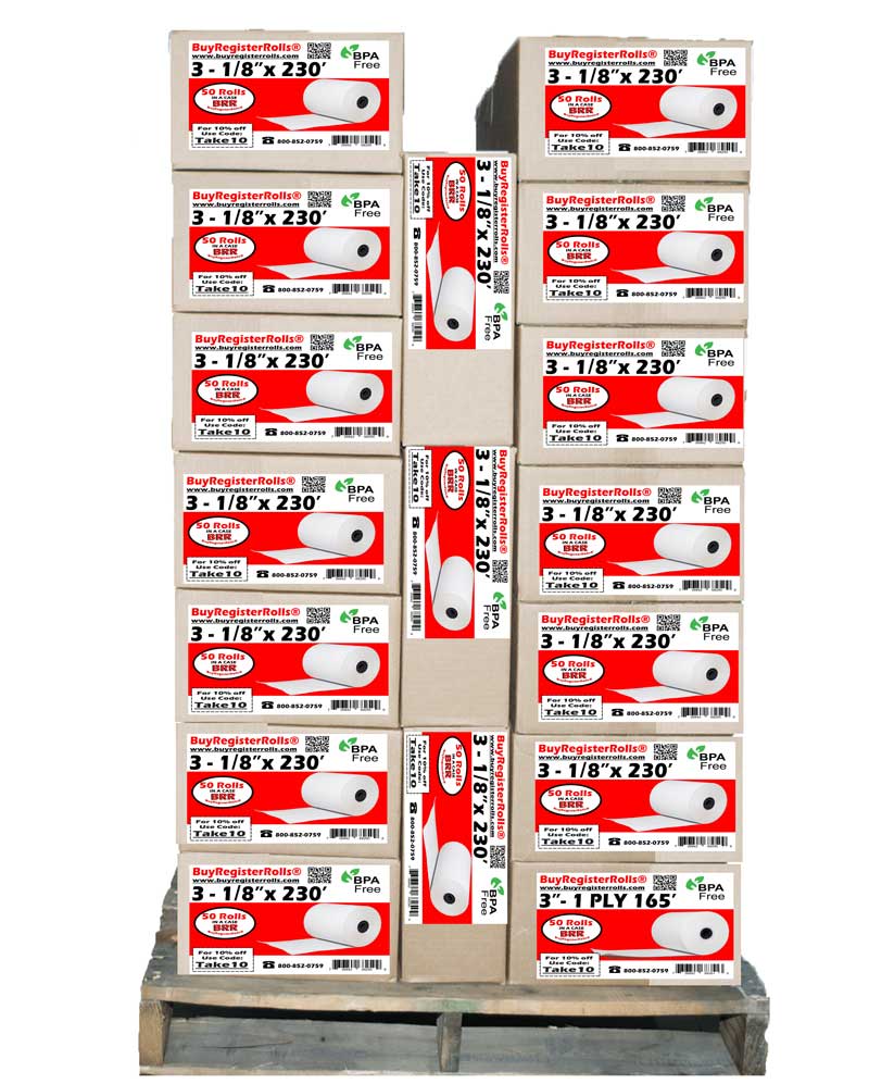 50 Rolls Thermal Receipt Paper – 3 1/8" X 230' – 50 GSM, POS Paper For Cash Registers