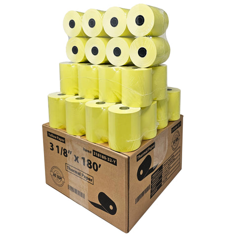 BuyRegisterRolls® Thermal POS Receipt Paper Rolls – 3 1/8" X 220' (80mm), 50 Rolls