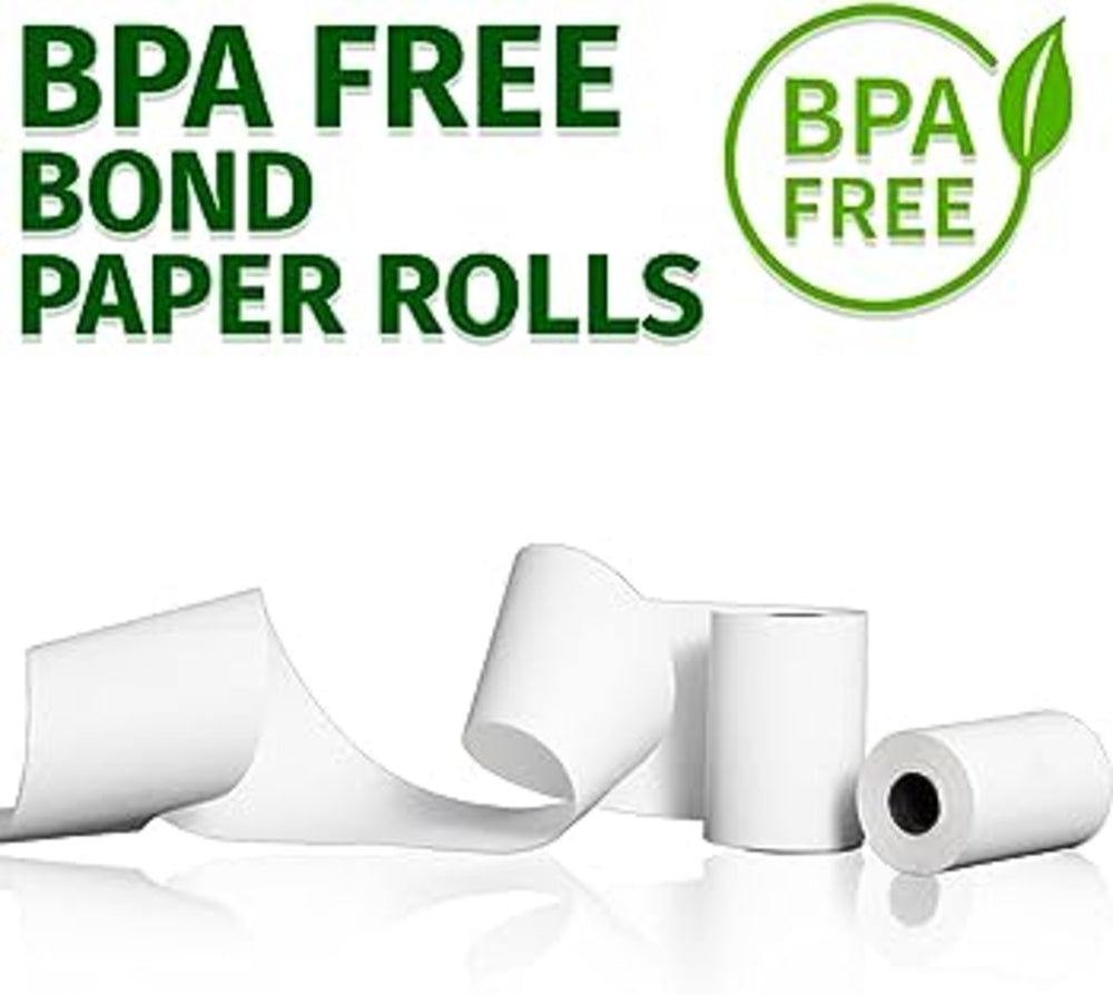 BuyRegisterRolls (50 Rolls) 3 1/8 x 230 (55 GSM Premium Quality German Paper) BPA Free Premium A Grade POS Thermal Receipt Printer Paper