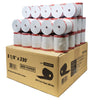 Buy More & Save More - 3 1/8'' x 230'' [20 Boxes of 50 Rolls = 1000 Rolls] Coreless [Red Border Only On First Layer]