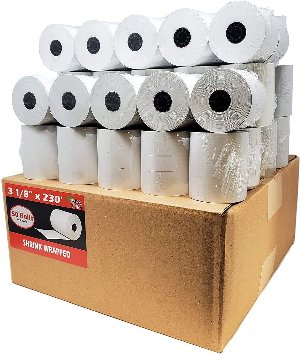 BuyRegisterRolls (50 Rolls) 3 1/8 x 230 (55 GSM Premium Quality German ...