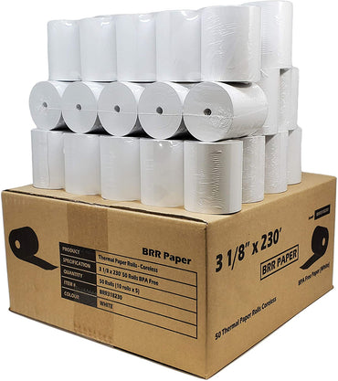 Gorilla Paper 2-1/4 X 50' Thermal Paper Rolls Verifone VX520 Ingenico  ICT220 ICT250 FD400, BPA Free, 2.25 x 50 ft, POS/Cash Register Receipt, 50  Rolls