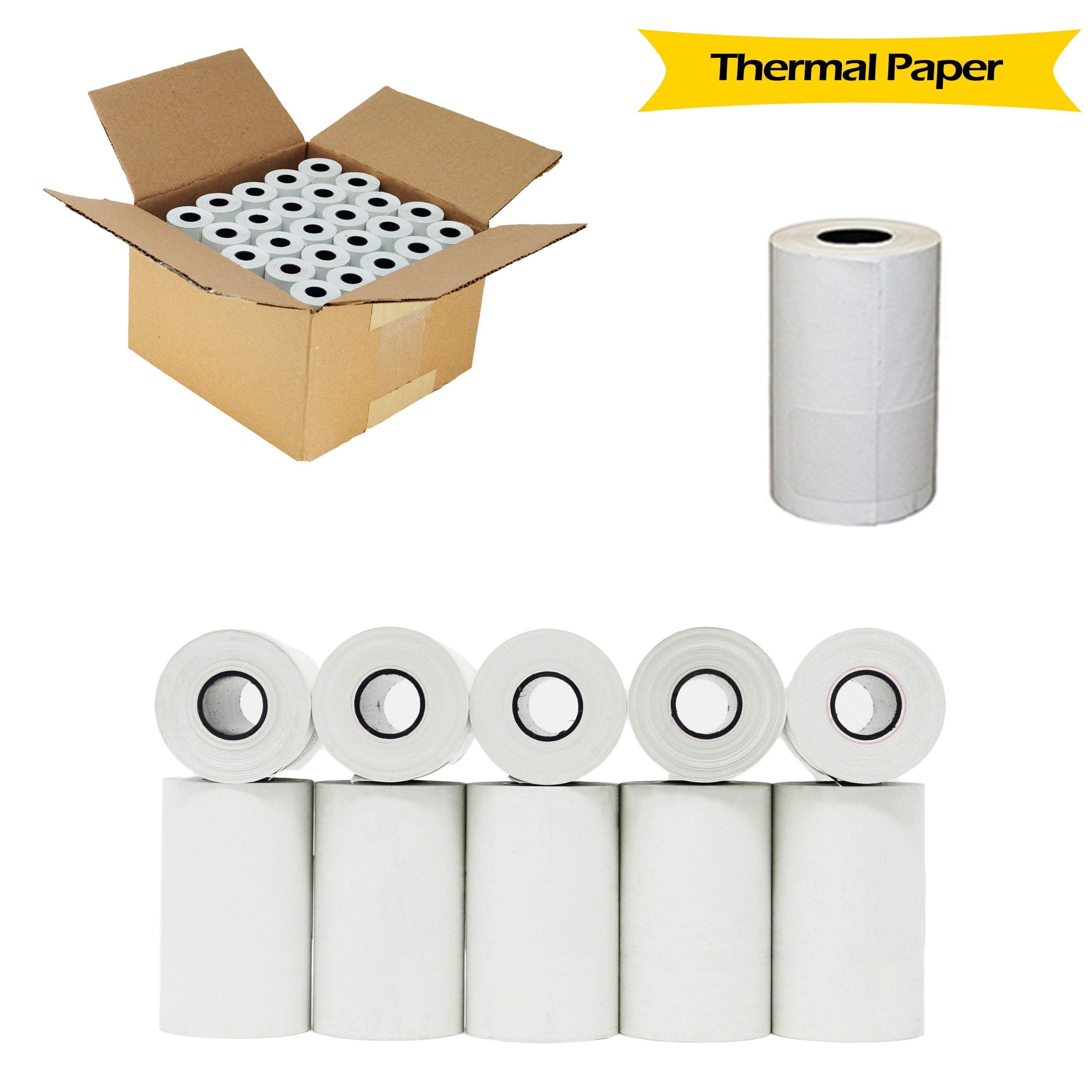 Extra Large Verifone VX520 Thermal Paper Rolls 2 1/4 x 70