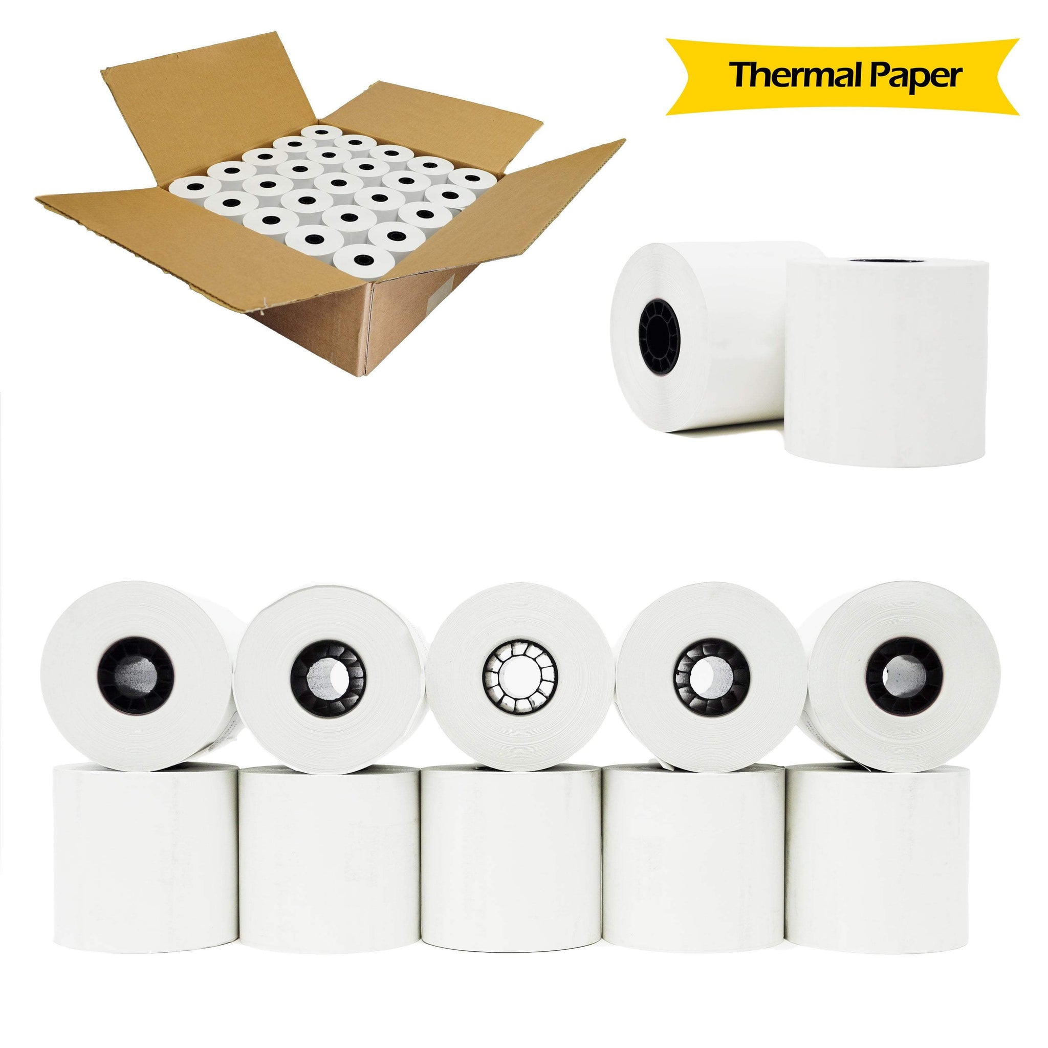 Reselling - Blank Tabs - 2 1/4 x 85' thermal credit card paper 50 rolls  per box