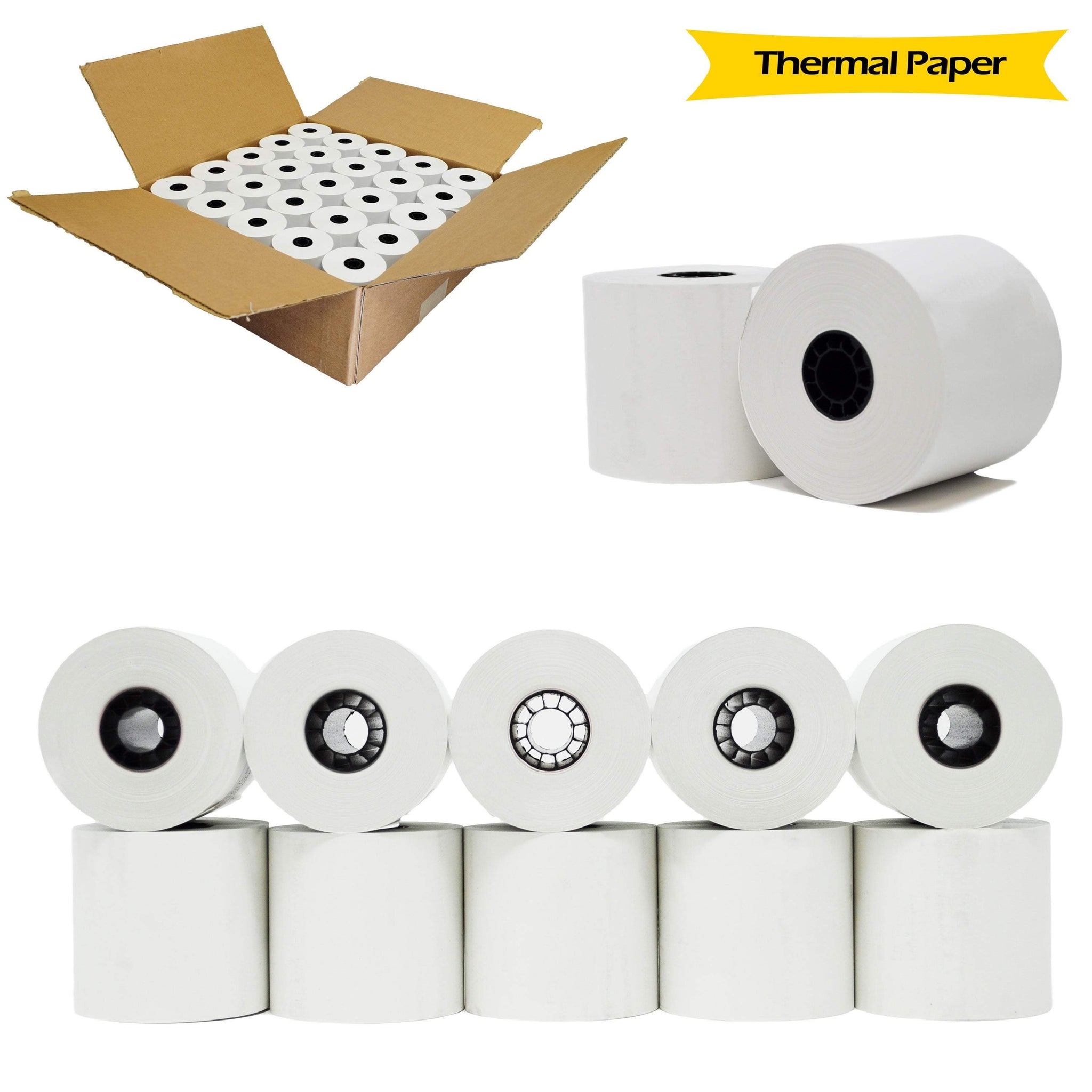 Extra Large Verifone VX520 Thermal Paper Rolls 2 1/4 x 70